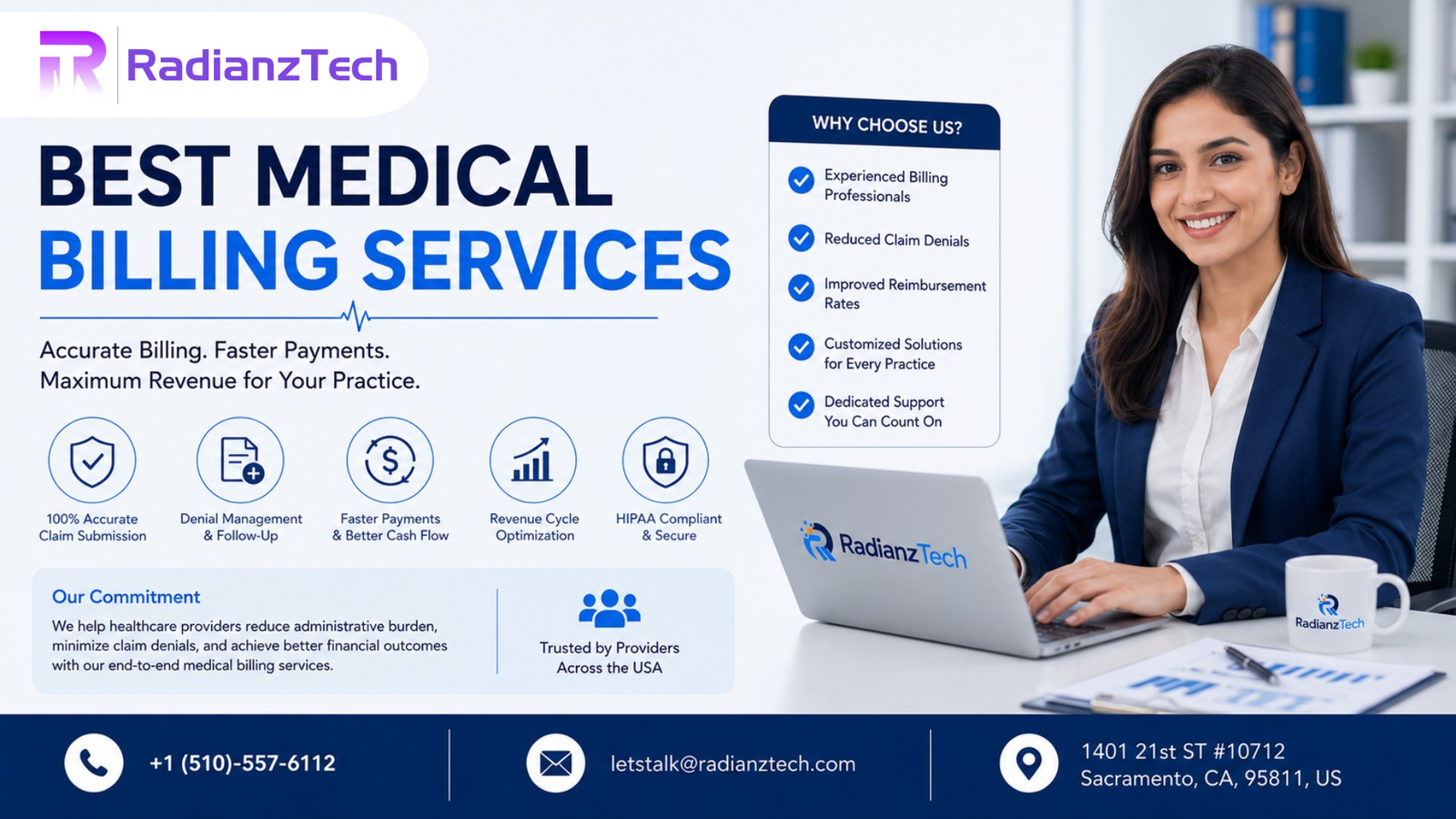 Best medical billing services helping healthcare providers with accurate medical billing, coding, claims processing, insurance billing, and faster reimbursements