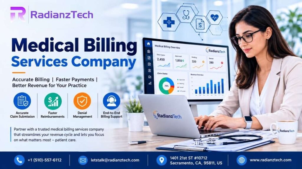 Professional medical billing services company helping healthcare providers improve coding accuracy, reduce claim denials, and accelerate insurance reimbursements.
